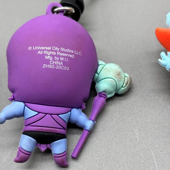 Masters of The Universe Bag Clip Keychain Lot MOTU Skeletor Evil Lyn Orko Adam - Picture 8 of 12